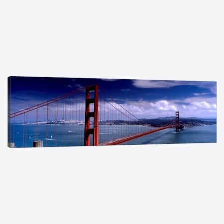 Bridge Over A River, Golden Gate Bridge, San Francisco, California, USA Canvas Print #PIM4967} by Panoramic Images Canvas Art Print