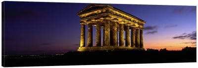 Low Angle View Of A Building, Penshaw Monument, Durham, England, United Kingdom Canvas Art Print - Ancient Ruins Art