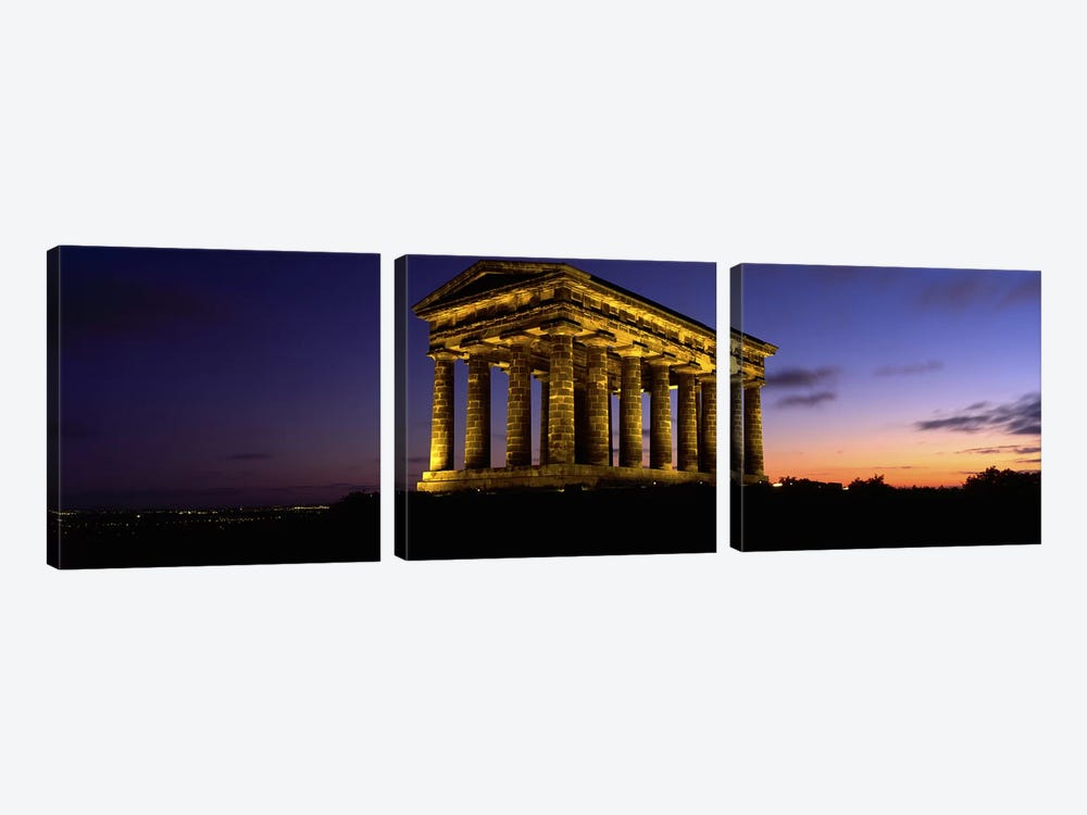 Low Angle View Of A Building, Penshaw Monument, Durham, England, United Kingdom by Panoramic Images 3-piece Canvas Print