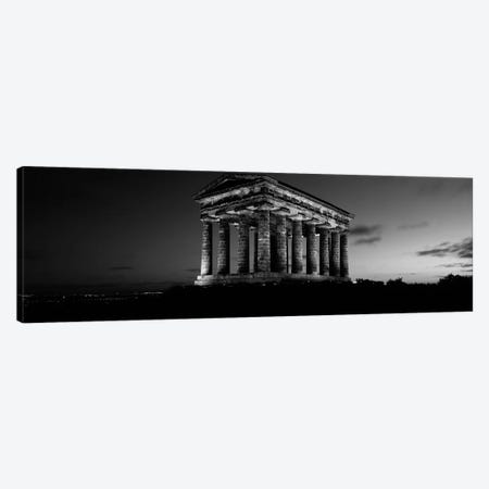 Low Angle View of A Building, Penshaw Monument, Durham, England, United Kingdom (black & white) Canvas Print #PIM4974bw} by Panoramic Images Canvas Artwork