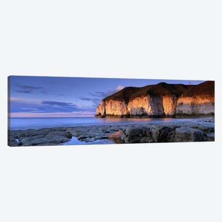 Coastal Cliffs, Thornwick Bay, Yorkshire, England, United Kingdom Canvas Print #PIM4981} by Panoramic Images Canvas Wall Art