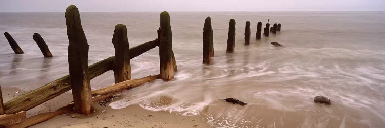 Posts On The Beach, Spurn, Yorkshire, England, United Kingdom