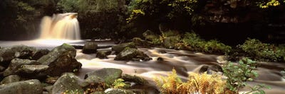 Blurred Motion View Of Flowing Water, Thomason Foss, North York Moors, North Yorkshire, England by Panoramic Images canvas print