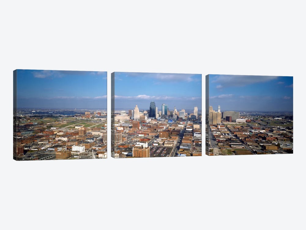 Buildings in a city, Hyatt Regency Crown Center, Kansas City, Jackson County, Missouri, USA by Panoramic Images 3-piece Canvas Artwork