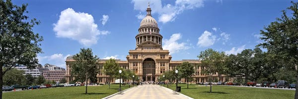 Austin: Facade of a government building, Texas State Capitol, Austin, Texas, USA by Panoramic Images