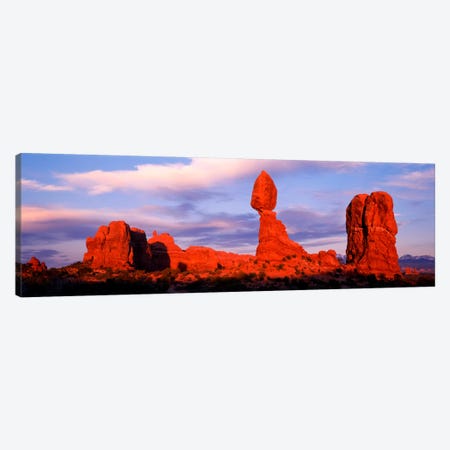 Balanced Rock (middle), Arches National Park, Grand County, Utah, USA Canvas Print #PIM500} by Panoramic Images Canvas Print