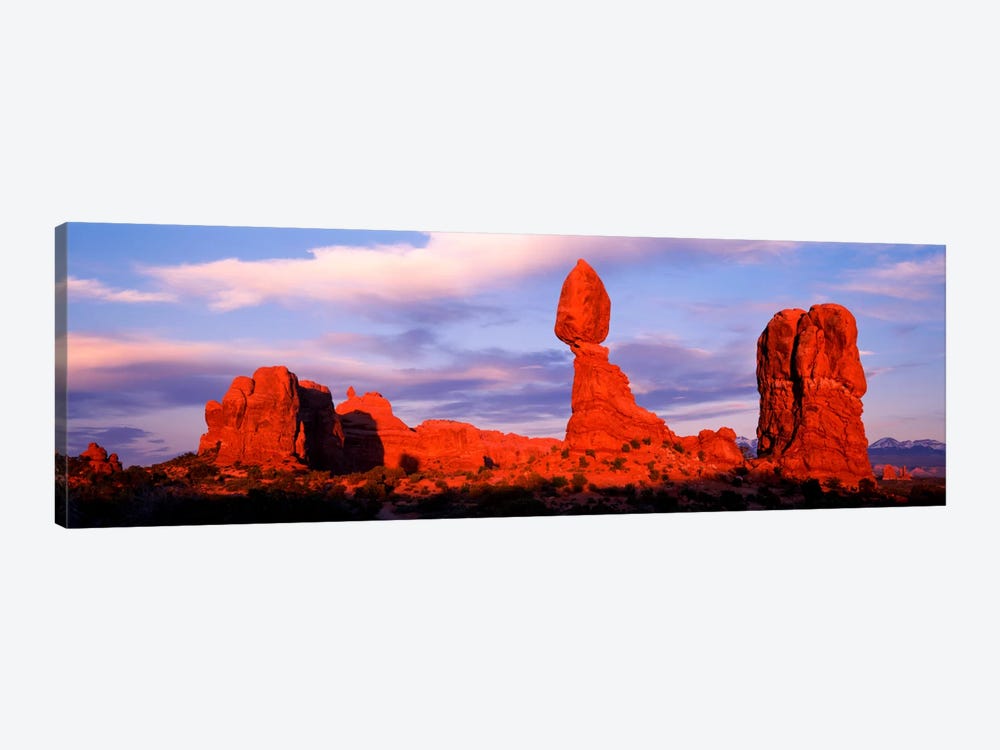 Balanced Rock (middle), Arches National Park, Grand County, Utah, USA by Panoramic Images 1-piece Canvas Artwork