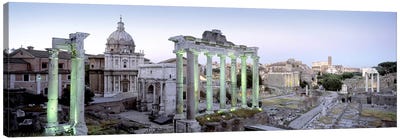 Ruins of an old building, Rome, Italy Canvas Art Print - Lazio Art