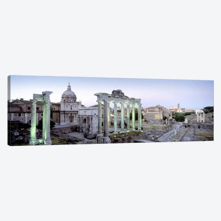 Ruins of an old building, Rome, Italy Canvas Print #PIM5013} by Panoramic Images Art Print