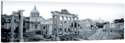 Ruins Of An Old Building, Rome, Italy #2 Canvas Art Print - Ancient Ruins Art