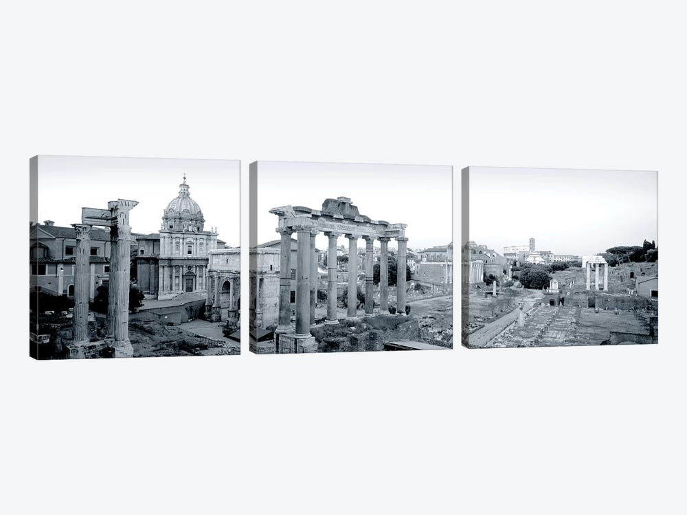Ruins Of An Old Building, Rome, Italy #2 by Panoramic Images 3-piece Canvas Art