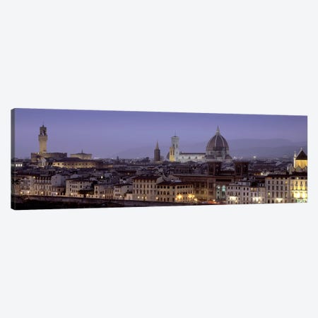 Historic Centre At Dusk, Florence, Tuscany, Italy Canvas Print #PIM5024} by Panoramic Images Canvas Print