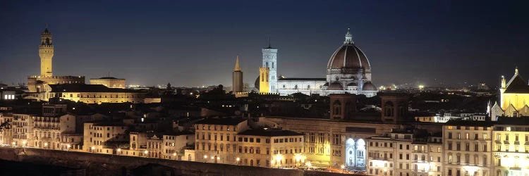 Old Town At Night, Florence, Tuscany, Italy