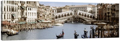 Rialto Bridge, Venice, Veneto, Italy Canvas Art Print - Famous Bridges