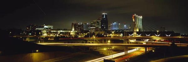 Missouri: Buildings Lit Up At NightKansas City, Missouri, USA by Panoramic Images