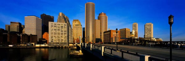 Massachusetts: Skyscrapers in a city, Boston, Massachusetts, USA by Panoramic Images