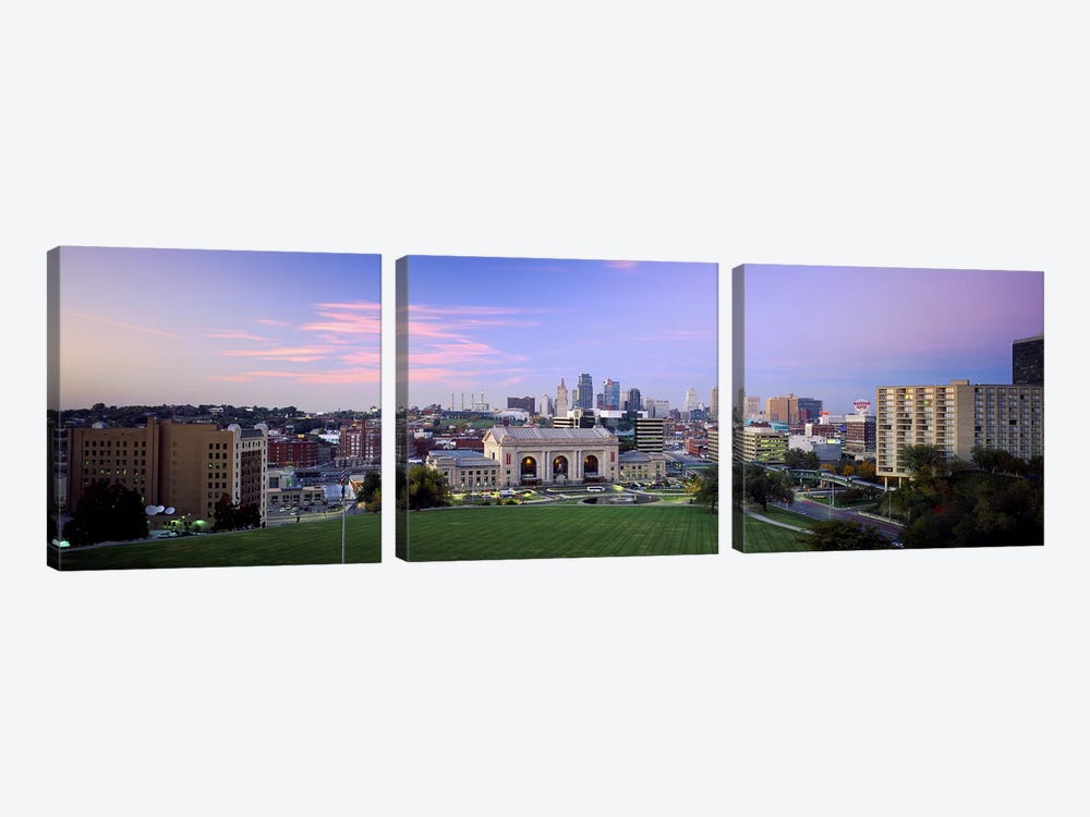 High Angle View of A CityKansas City, Missouri, USA by Panoramic Images 3-piece Canvas Art Print