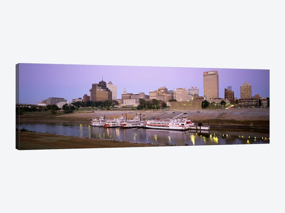 Buildings At The waterfront, Memphis, Tennessee, USA by Panoramic Images 1-piece Canvas Wall Art