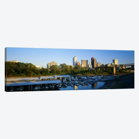 City At DuskMemphis, Tennessee, USA Canvas Print #PIM5087} by Panoramic Images Art Print