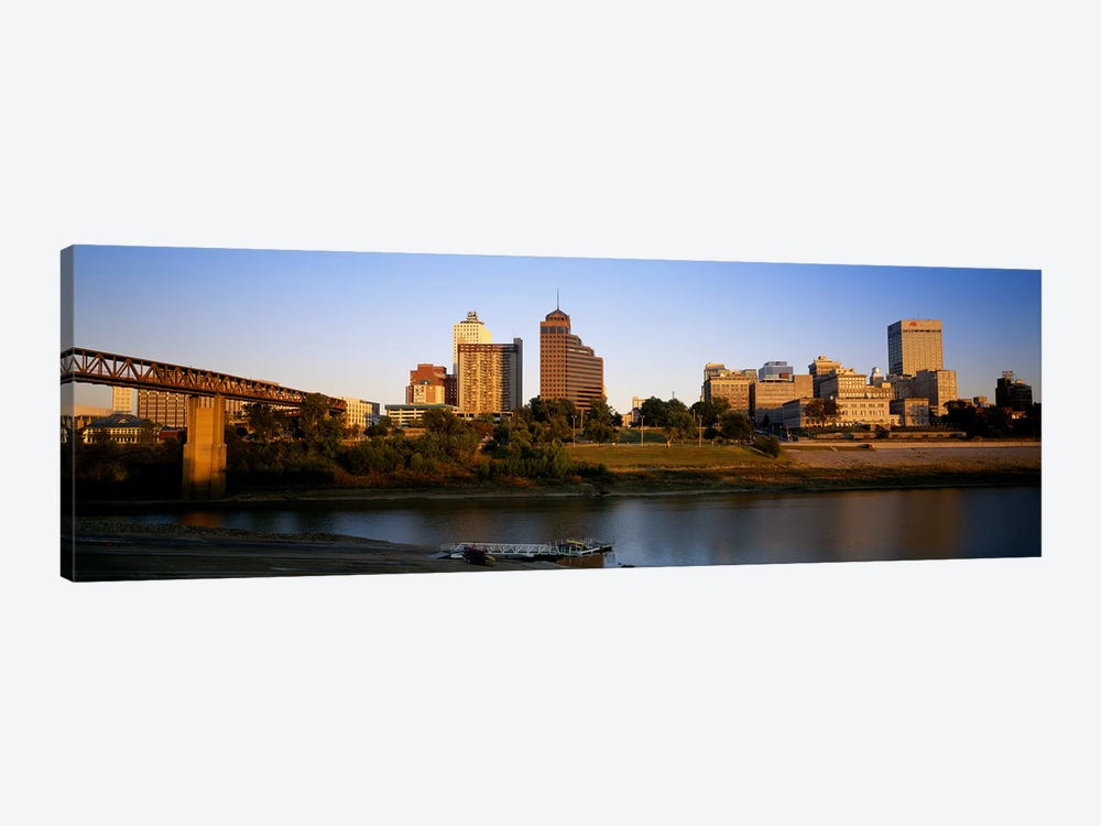 Buildings At The waterfront, Memphis, Tennessee, USA by Panoramic Images 1-piece Canvas Art