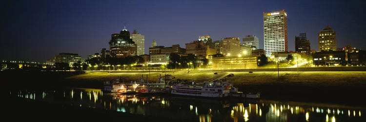 Buildings Lit Up At DuskMemphis, Tennessee, USA