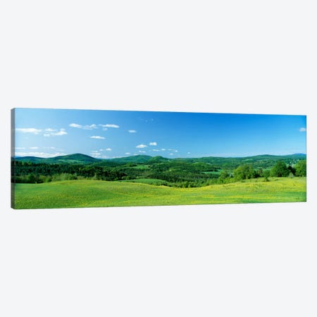 Hilly Farmland, Peacham, Caledonia County, Vermont, USA Canvas Print #PIM50} by Panoramic Images Art Print