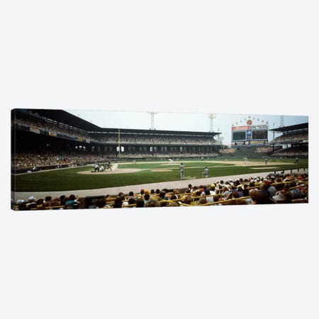 Spectators watching a baseball match in a stadium, U.S. Cellular Field, Chicago, Cook County, Illinois, USA Canvas Print #PIM510} by Panoramic Images Canvas Art