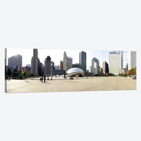 Buildings in a city, Millennium Park, Chicago, Illinois, USA Canvas Print #PIM5113} by Panoramic Images Canvas Artwork