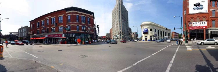 Buildings in a city, Wicker Park and Bucktown, Chicago, Illinois, USA