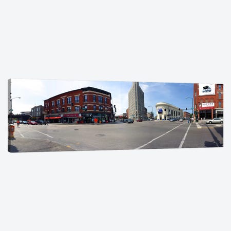 Buildings in a city, Wicker Park and Bucktown, Chicago, Illinois, USA Canvas Print #PIM5114} by Panoramic Images Art Print
