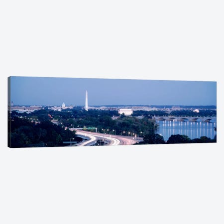 Evening Washington DC Canvas Print #PIM511} by Panoramic Images Canvas Artwork
