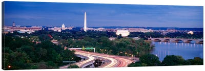 High angle view of a cityscape, Washington DC, USA Canvas Art Print - Washington D.C. Art