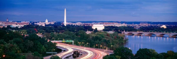 Washington, D.C.: High angle view of a cityscape, Washington DC, USA by Panoramic Images