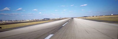 Runway at an airport, Philadelphia Airport, New York State, USA by Panoramic Images multi panel art