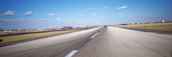 Airports: Runway at an airport, Philadelphia Airport, New York State, USA by Panoramic Images