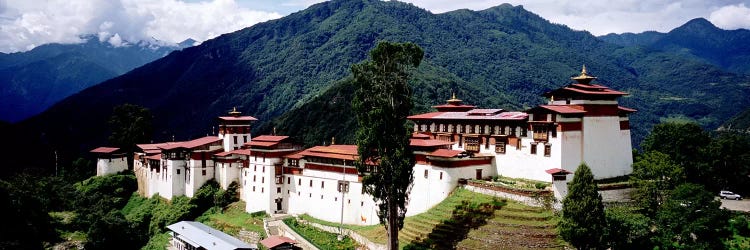 Castle On A Mountain, Trongsar Dzong, Trongsar, Bhutan