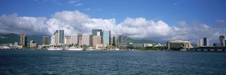 Buildings On The Waterfront, Downtown, Honolulu, Hawaii, USA