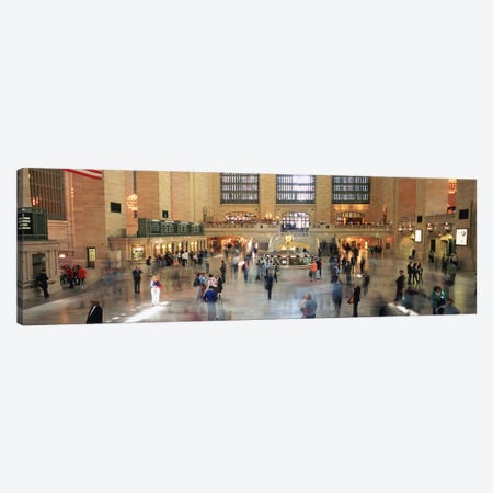 Main Concourse Passenger Action, Grand Central Terminal, New York City, New York, USA Canvas Print #PIM5158} by Panoramic Images Canvas Artwork