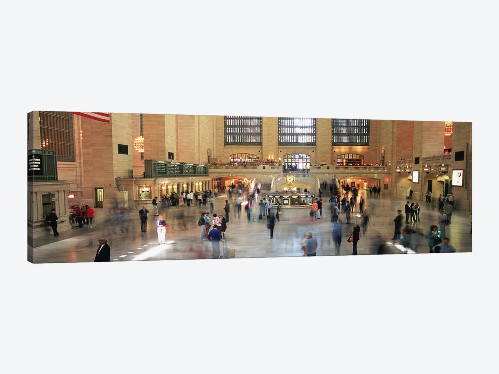 Main Concourse Passenger Action, Grand Central Terminal, New York City, New York, USA by Panoramic Images 1-piece Canvas Artwork