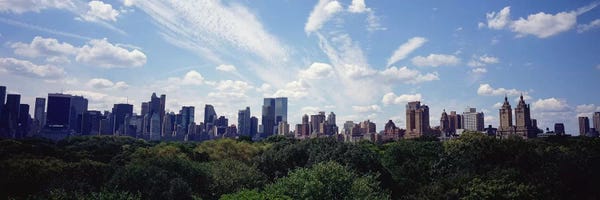 Central Park: Skyscrapers In A City, Manhattan, NYC, New York City, New York State, USA by Panoramic Images