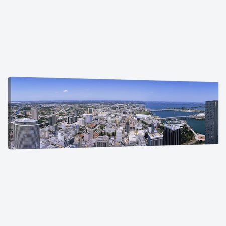 Aerial view of a city, Miami, Florida, USA #2 Canvas Print #PIM5178} by Panoramic Images Canvas Wall Art