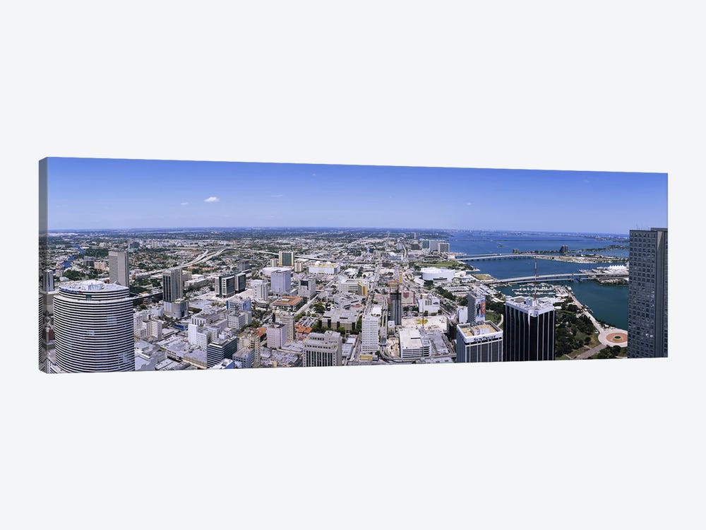 Aerial view of a city, Miami, Florida, USA #2 by Panoramic Images 1-piece Canvas Art