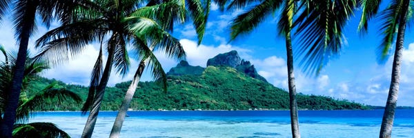 Coastal: Tropical Landscape, Society Islands, French Polynesia by Panoramic Images