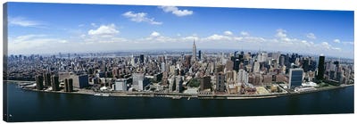 Aerial view of a cityManhattan, New York City, New York State, USA Canvas Art Print - Chicago Skylines
