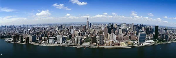 Chicago Skylines: Aerial view of a cityManhattan, New York City, New York State, USA by Panoramic Images