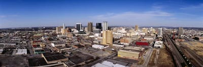 Aerial view of a cityBirmingham, Alabama, USA by Panoramic Images canvas print