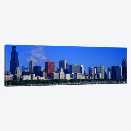 Skyscrapers in a cityChicago, Illinois, USA Canvas Print #PIM5183} by Panoramic Images Art Print