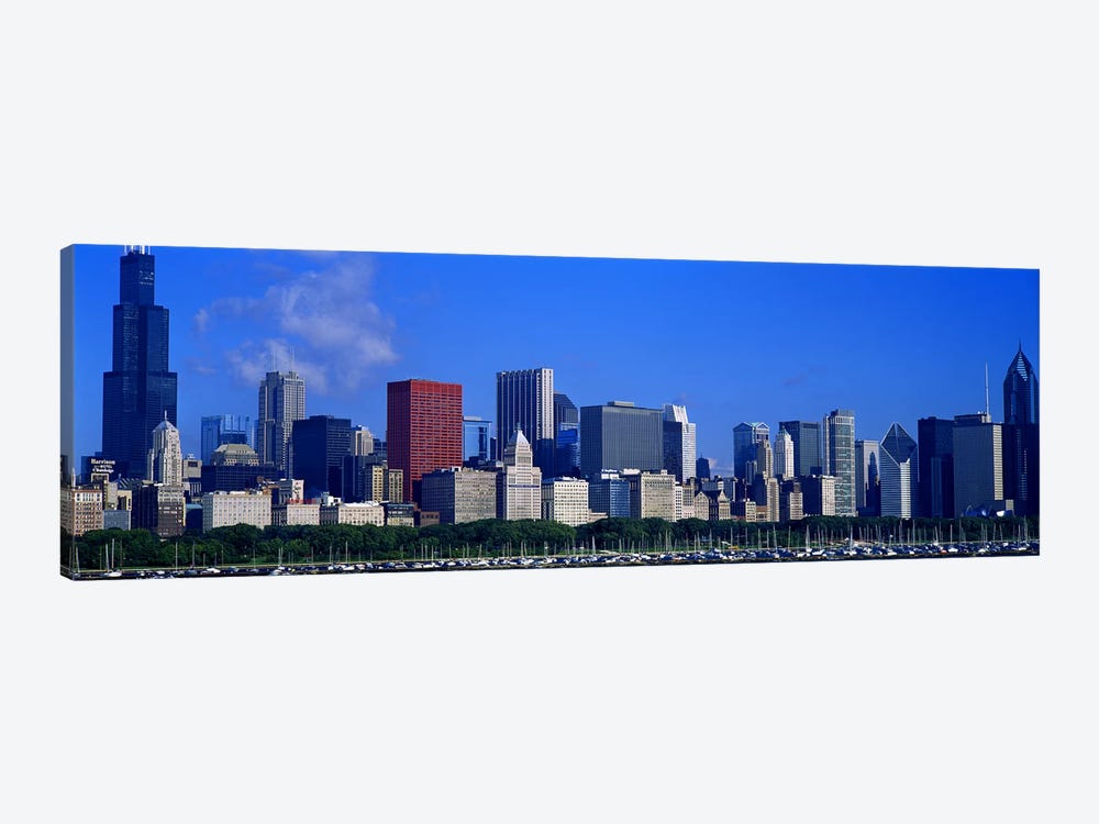 Skyscrapers in a cityChicago, Illinois, USA by Panoramic Images 1-piece Canvas Artwork