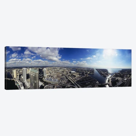360 degree view of a cityTampa, Hillsborough County, Florida, USA Canvas Print #PIM5184} by Panoramic Images Canvas Wall Art