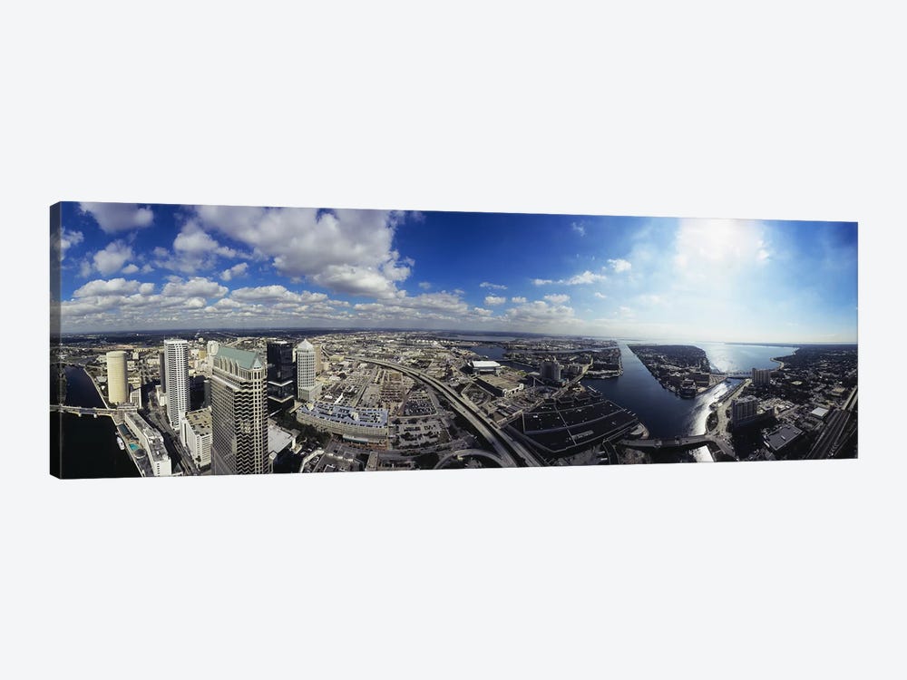 360 degree view of a cityTampa, Hillsborough County, Florida, USA by Panoramic Images 1-piece Canvas Print